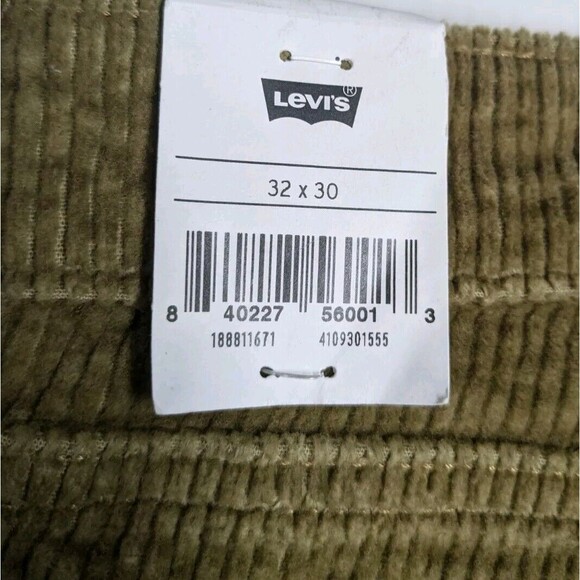NEW Levi's 711 Pants Women 32x30 Corduroy Skinny Mid Rise Beige NWT - Picture 6 of 10